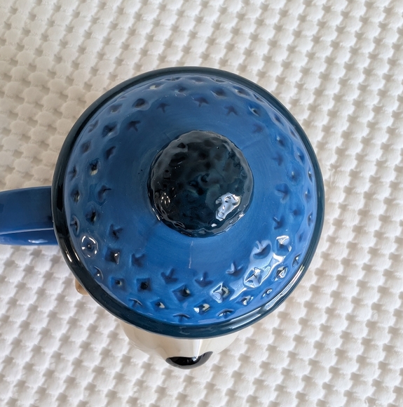 West Elm by Rachel Kozlowski Dapper Animal Bear Mug with Lid, Blue - Picture 8 of 8